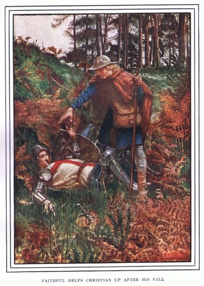 Fidèle aide Chrétien après sa chute - John Byam Liston Shaw